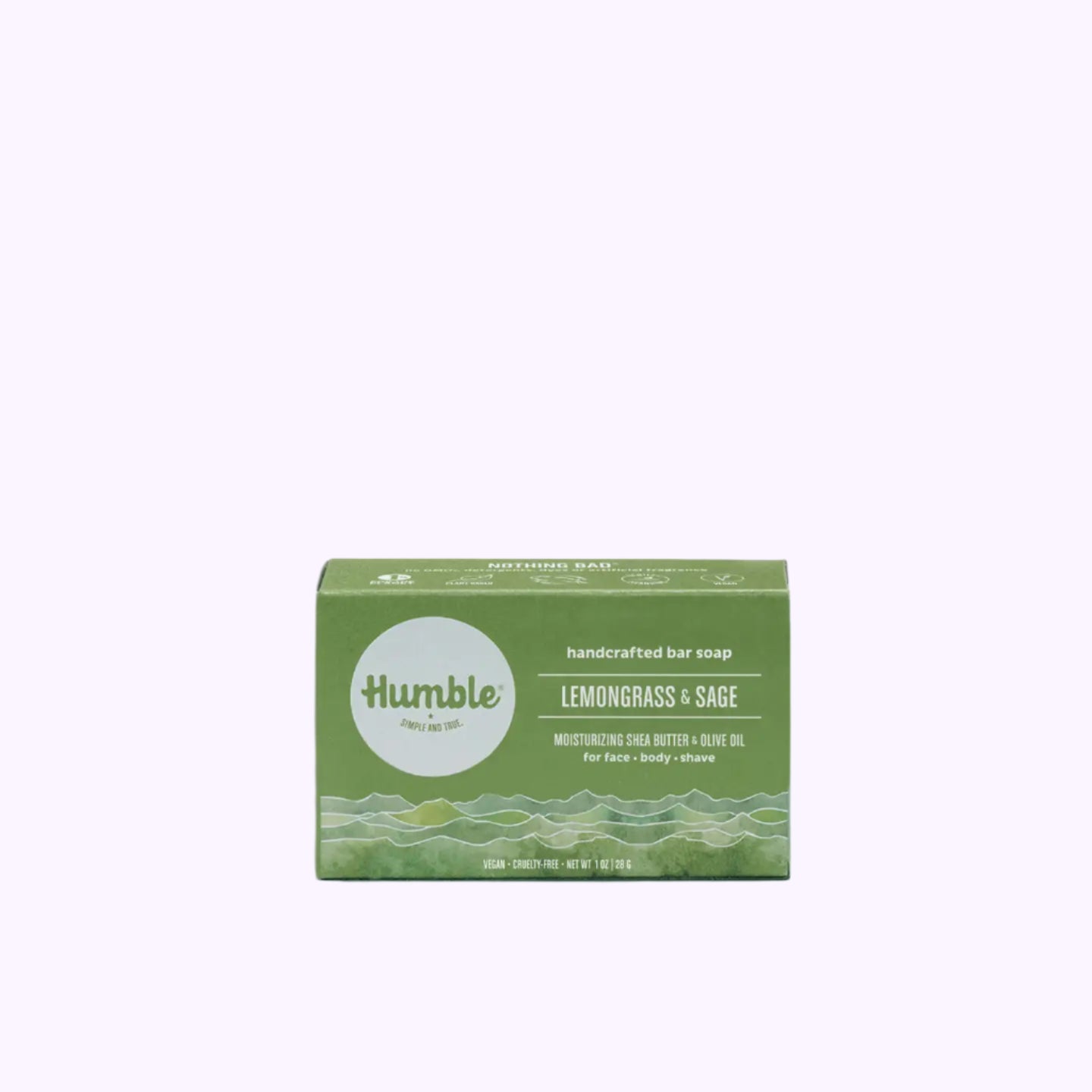 Humble Lemongrass & Sage Travel Soap Bar 1 Oz - CarrieAway