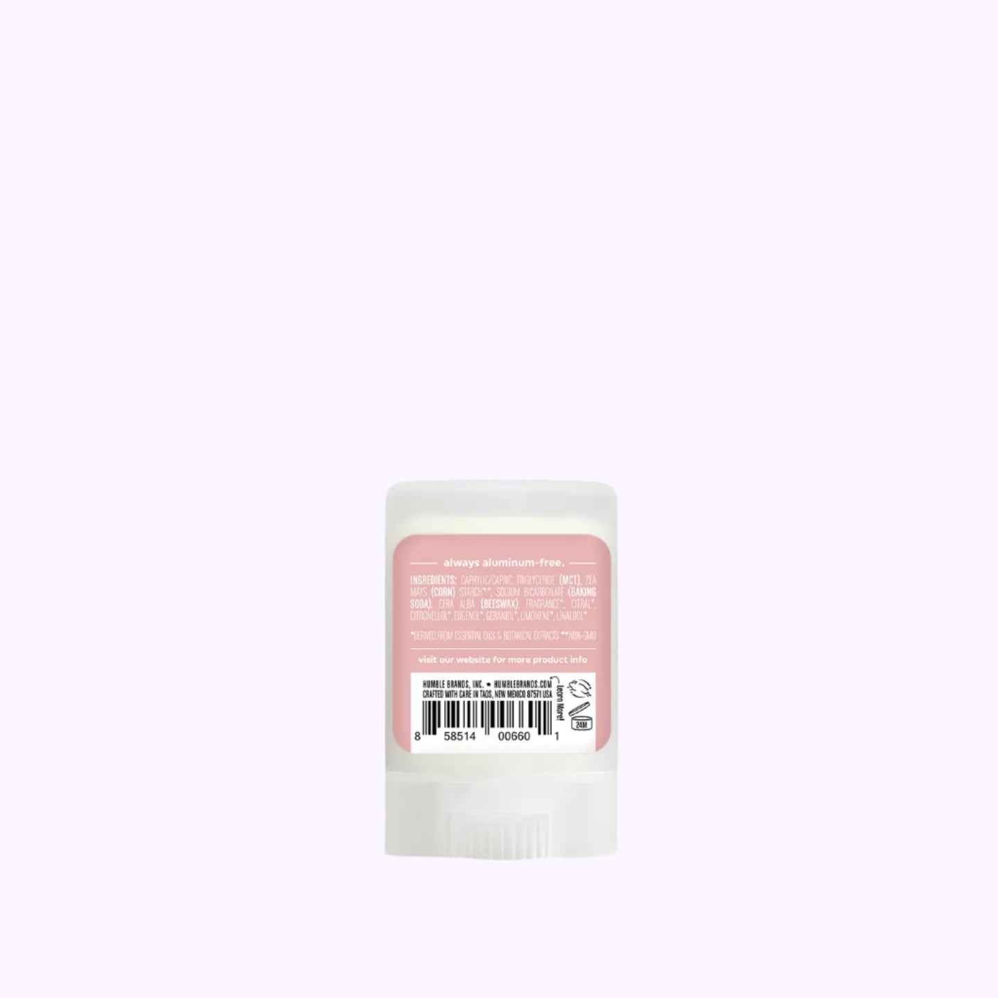 Humble Moroccan Rose Original Travel Deodorant .5 Oz - CarrieAway