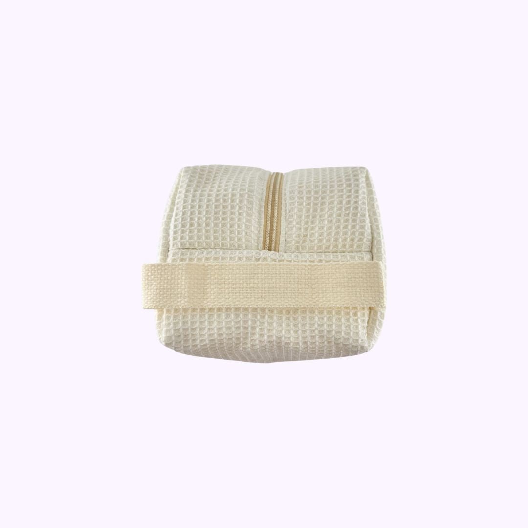 Jerie Bag Shelf White Large Cosmetic Bag - CarrieAway