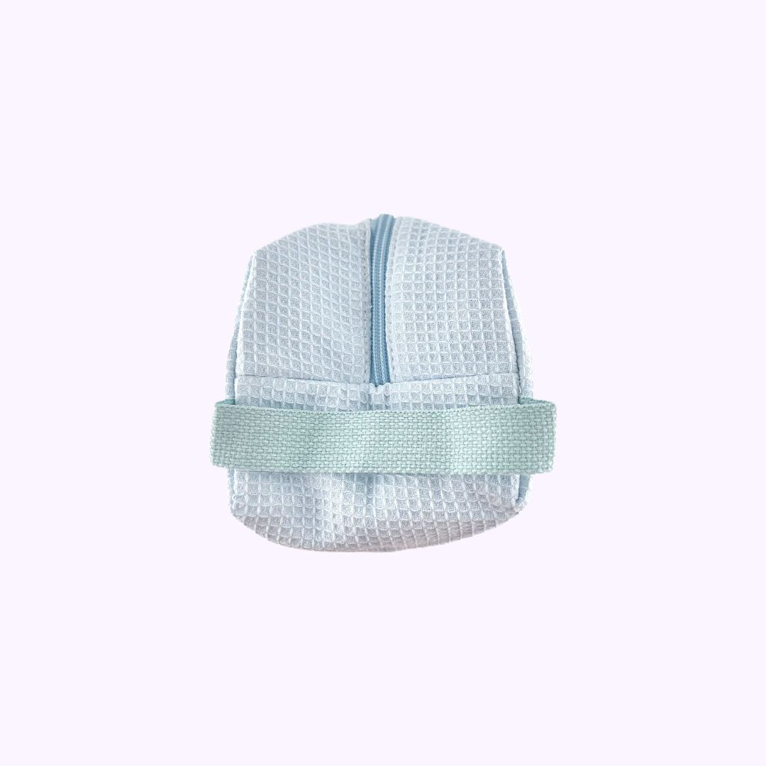 Jerie Bag Spring Blue Large Cosmetic Bag - CarrieAway