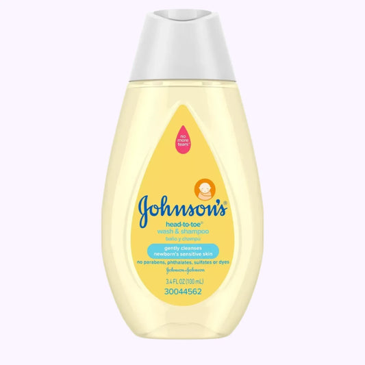 Johnson's Head-To-Toe Gentle Baby Body Wash & Shampoo 3.4 Oz