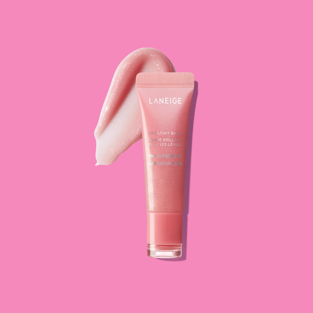 Laneige Lip Glowy Balm Stardust Shimmer Tube Pink Supernova .35 Oz - CarrieAway