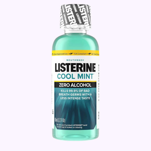 Listerine Cool Mint Mouthwash Zero Alcohol 3.2 Oz