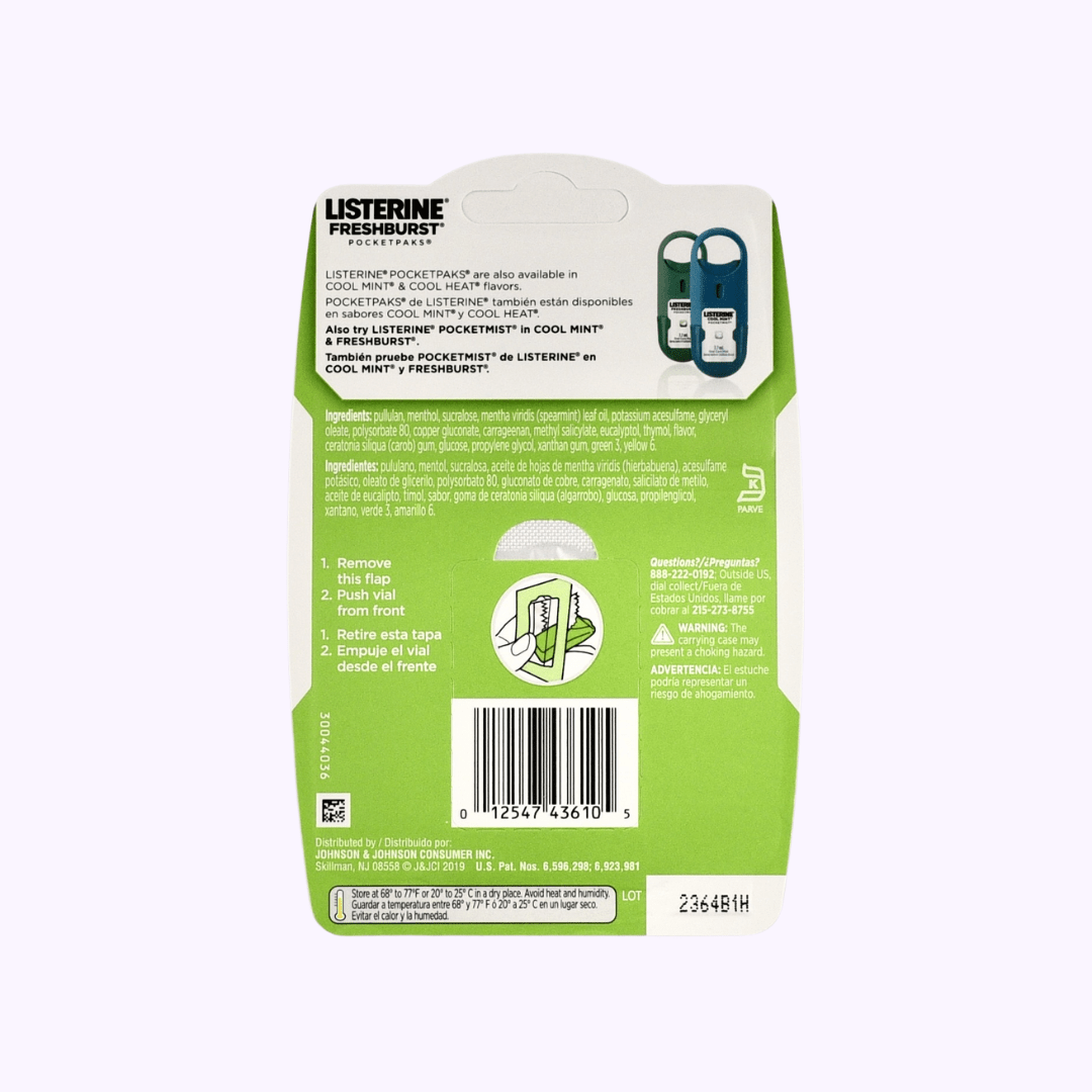 Listerine PocketPaks Freshburst Breath Strips 24 Ct - CarrieAway