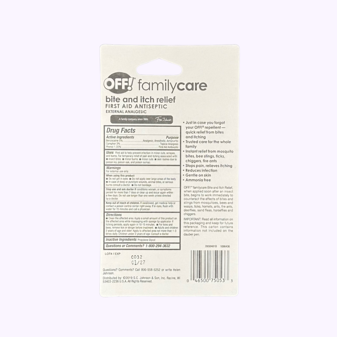 Off! Family Care Bite and Itch Relief .5 Oz