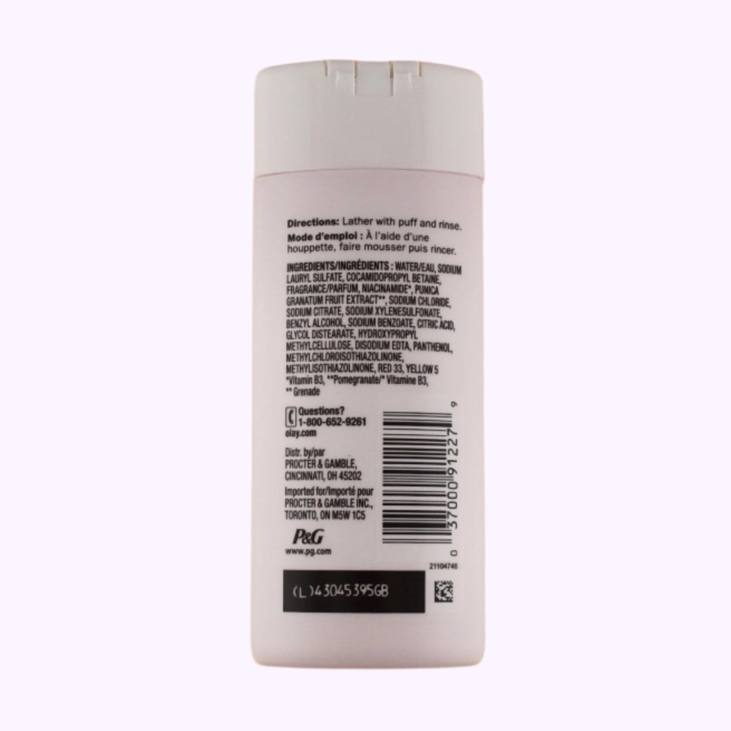 Olay Fresh Radiance Body Wash White Strawberry & Mint 3 Oz