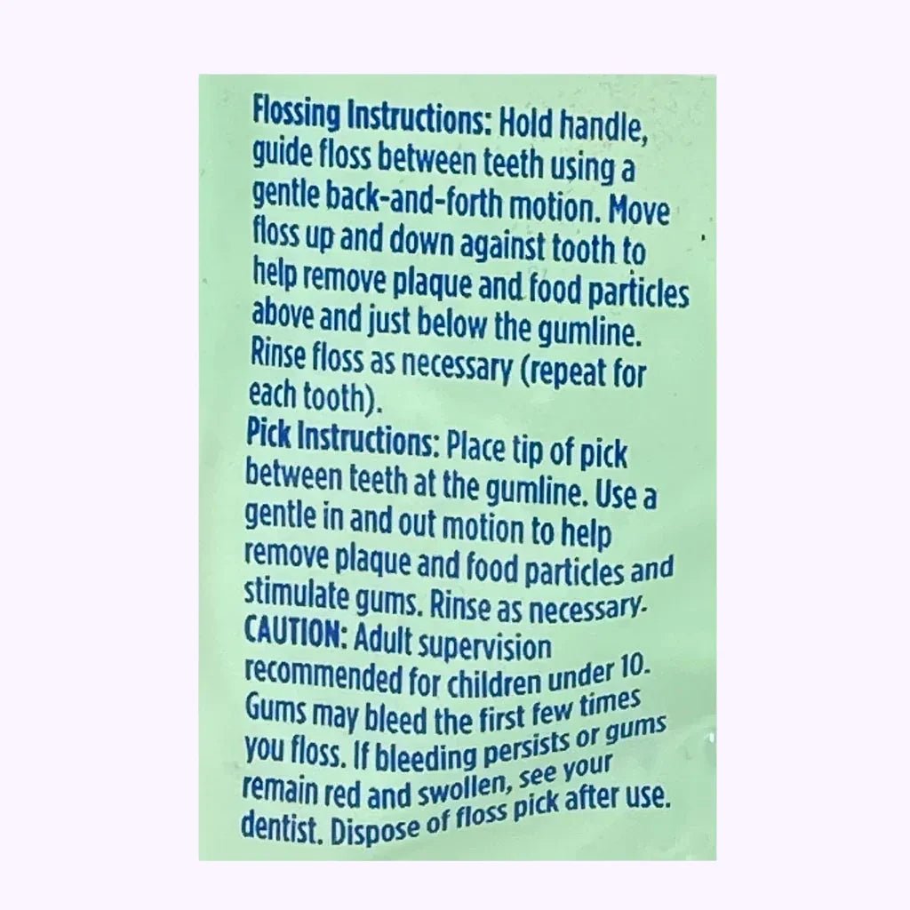 Oral - B Burst of Scope Floss Fresh Mint Picks - Pack of 30 - CarrieAway