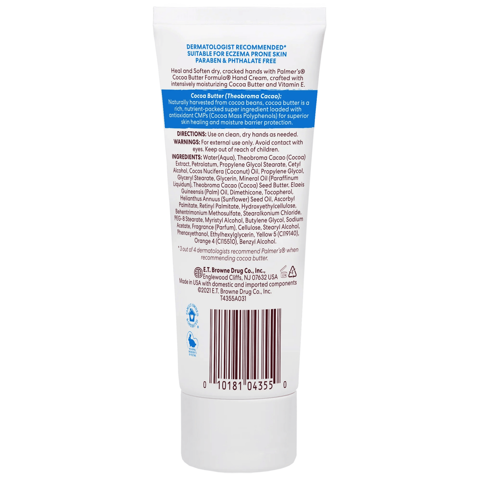 Palmer's Cocoa Butter Hand Cream 3.4 Oz - CarrieAway
