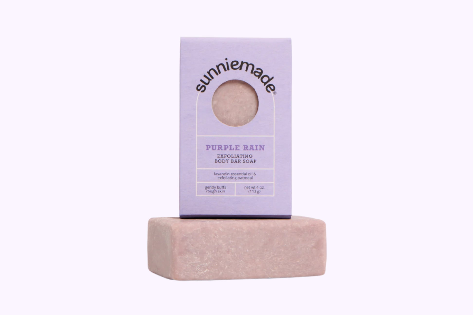 Sunniemade Purple Rain Exfoliating Body Bar Soap 4 Oz - CarrieAway