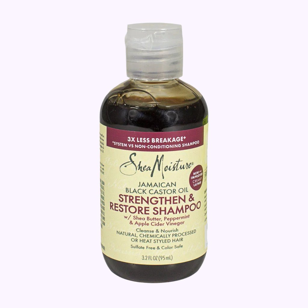 Shea Moisture Jamaican Black Castor Oil Strengthen & Restore Shampoo 3.2 Oz - CarrieAway