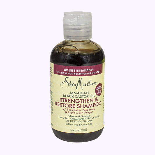 Shea Moisture Jamaican Black Castor Oil Strengthen & Restore Shampoo 3.2 Oz