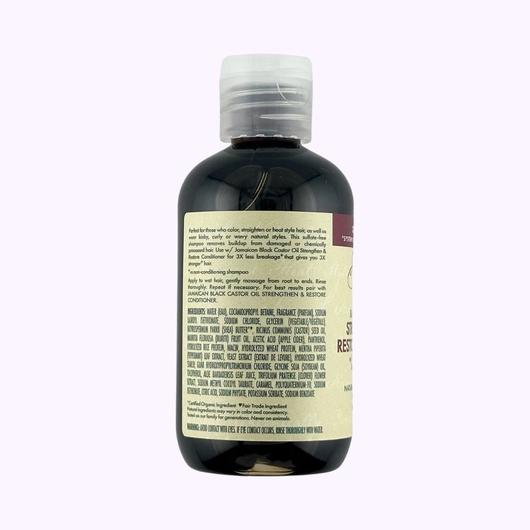 SheaMoisture Jamaican Black Castor Oil Strengthen & Restore Shampoo 3.2 Oz - CarrieAway