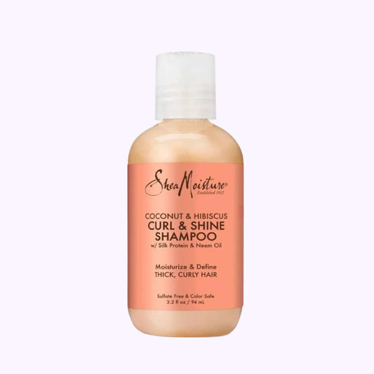SheaMoisture Coconut & Hibiscus Curl & Shine Shampoo 3.2 Oz