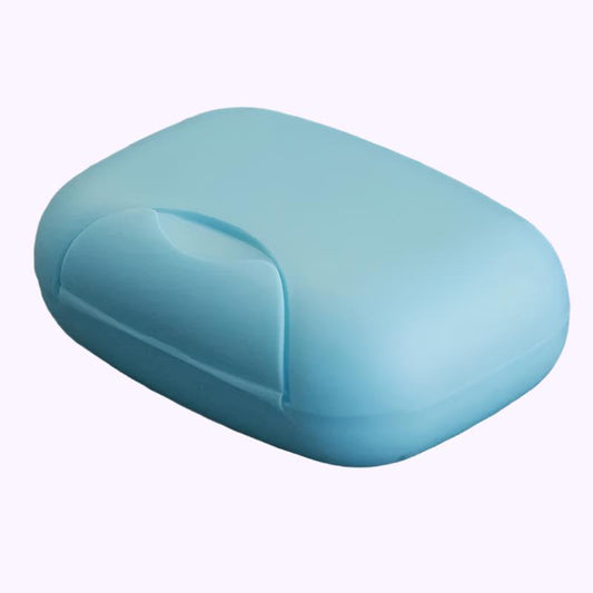 Soap Dish Blue with Lid