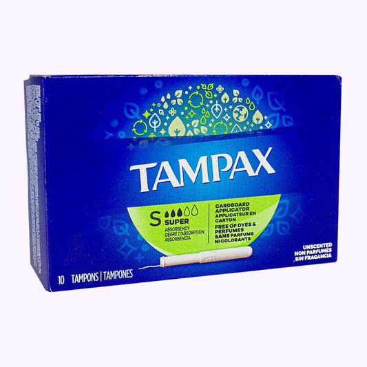 Tampax Super Biodegradable Tampons Box of 10