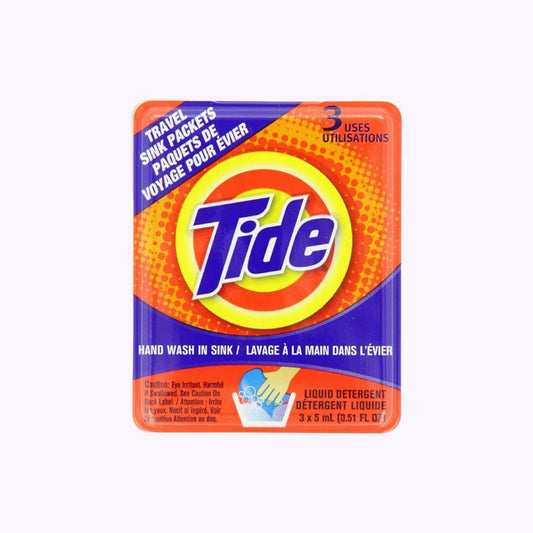 Tide Liquid Detergent Travel Sink Packets 3 Packs