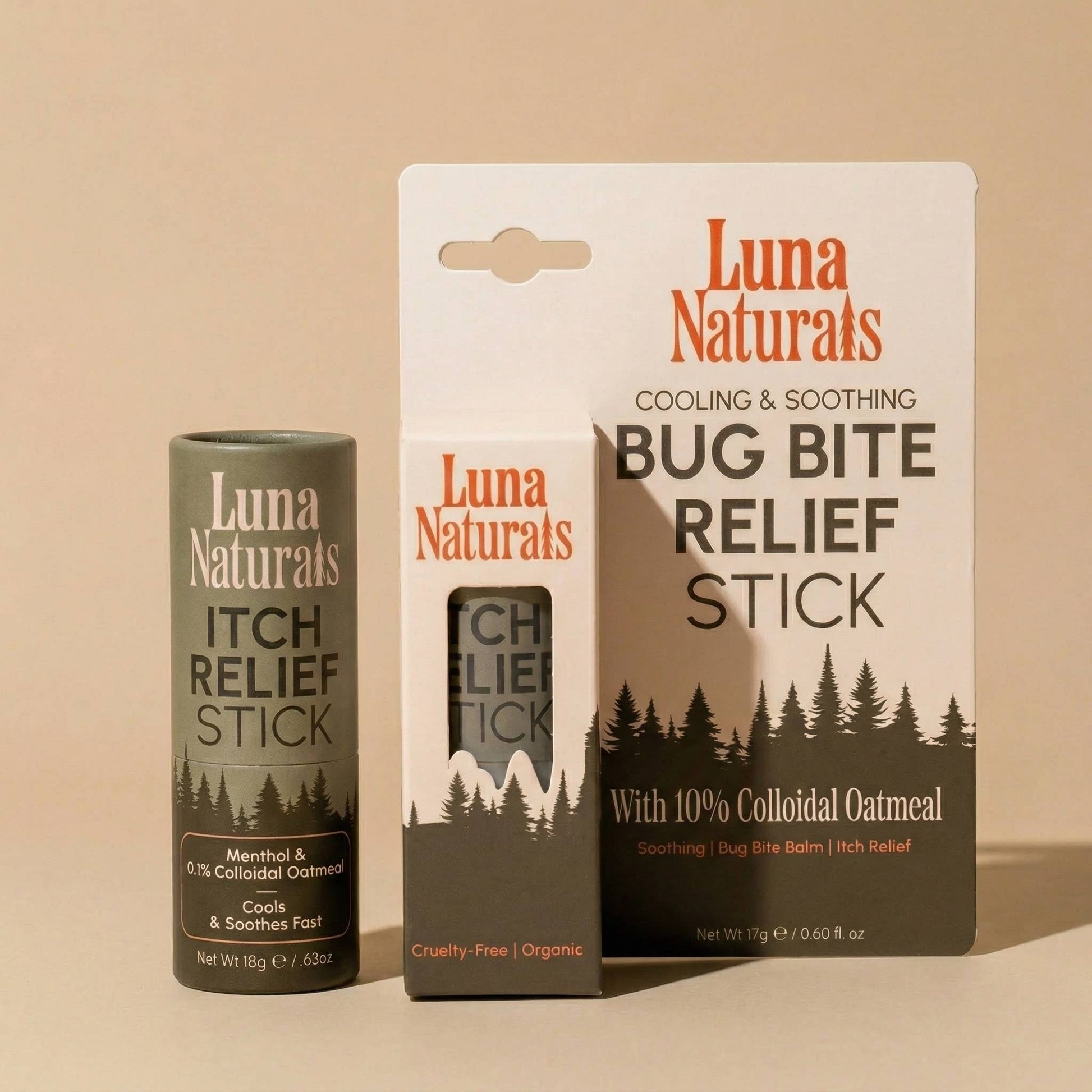 Luna Naturals Anti - Itch Balm Menthol & Colloidal 1 Pack .63 Oz - CarrieAway
