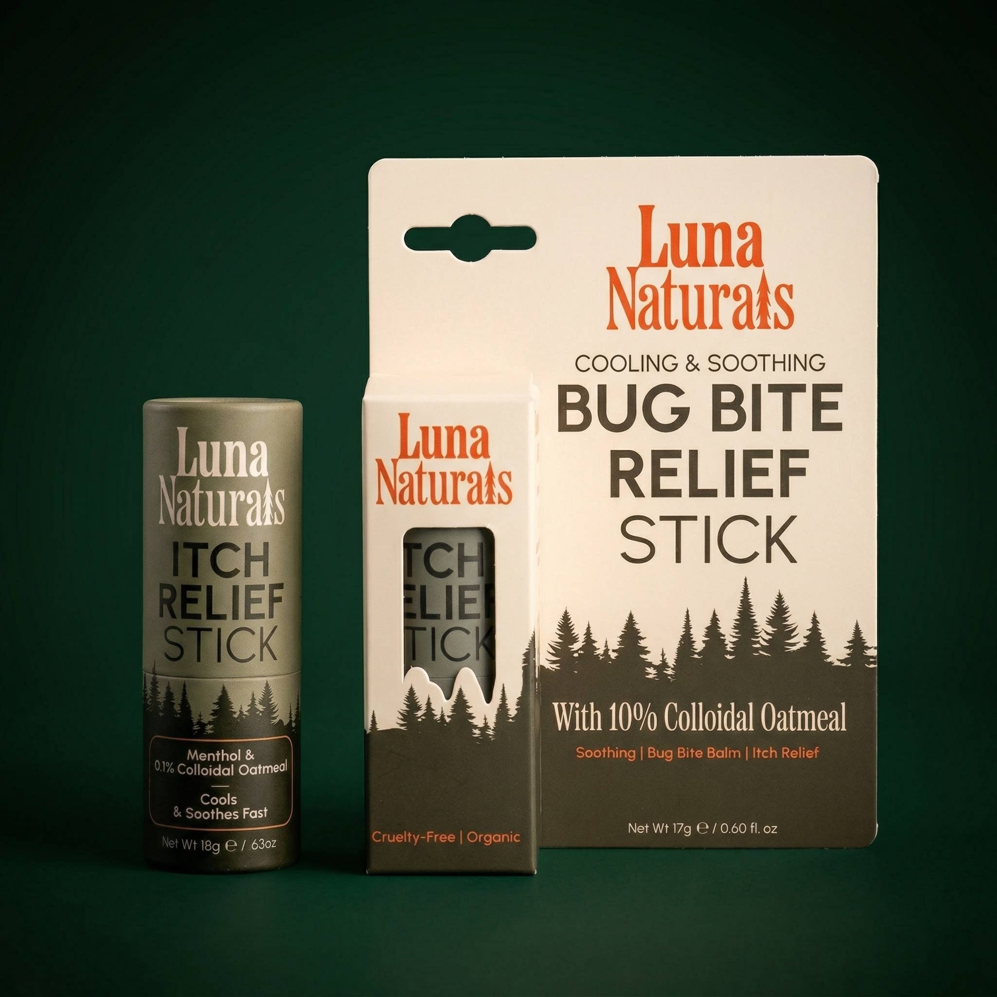 Luna Naturals Anti - Itch Balm Menthol & Colloidal 1 Pack .63 Oz - CarrieAway