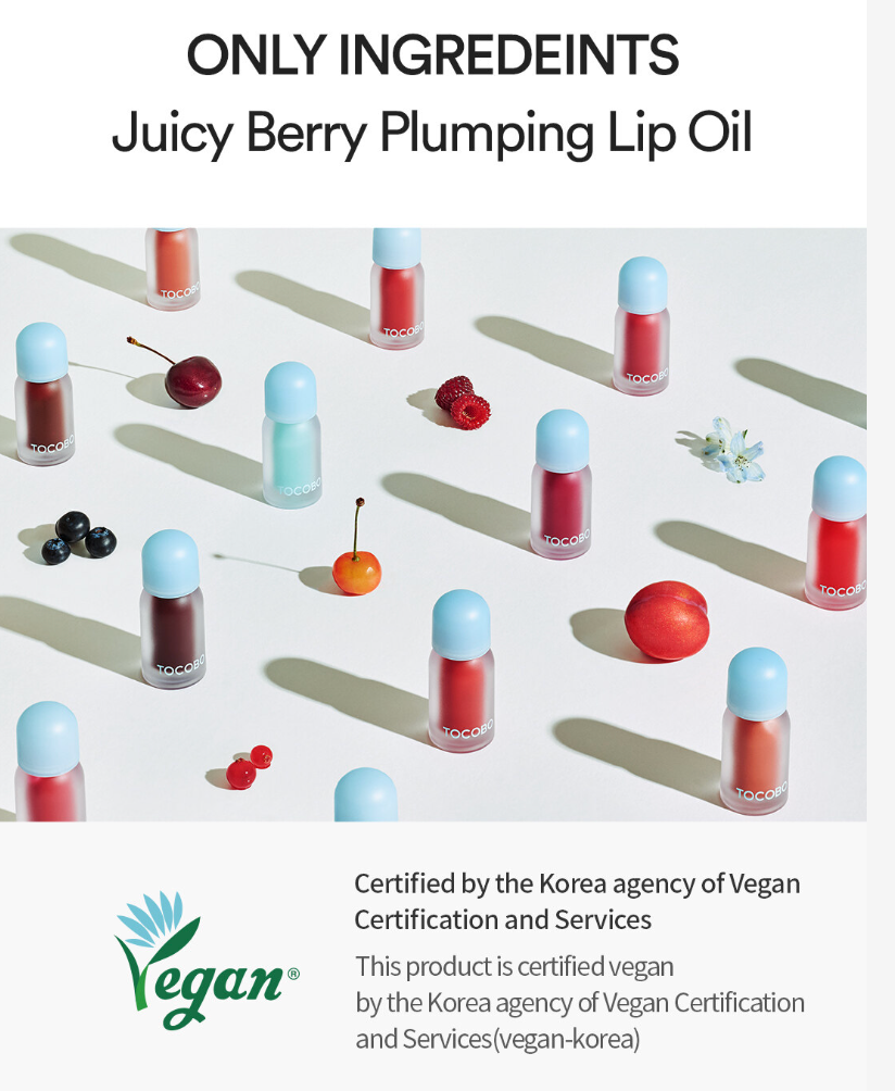 TOCOBO Juicy Berry Plumping Lip Oil : Cozy Pink