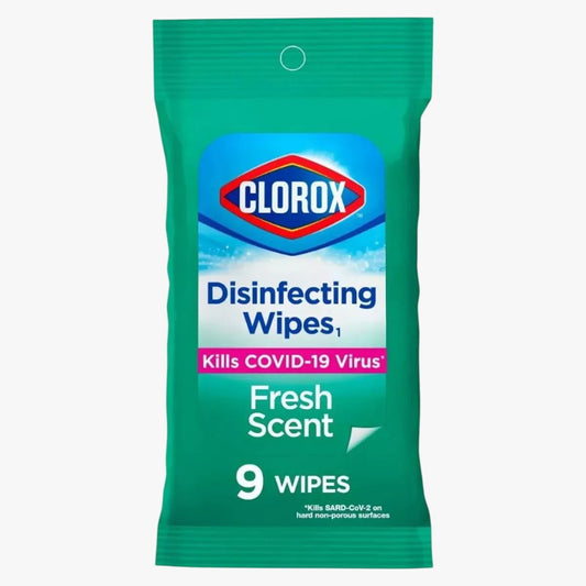 Clorox Disinfecting On The Go Travel Wipes Fresh Scent 9 Ct - CarrieAway